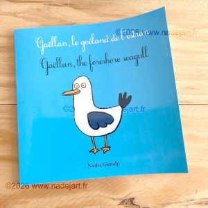 Album jeunesse bilingue "Gaëllan, le goéland de l'éstran" (Gaëllan, the foreshore seagull)