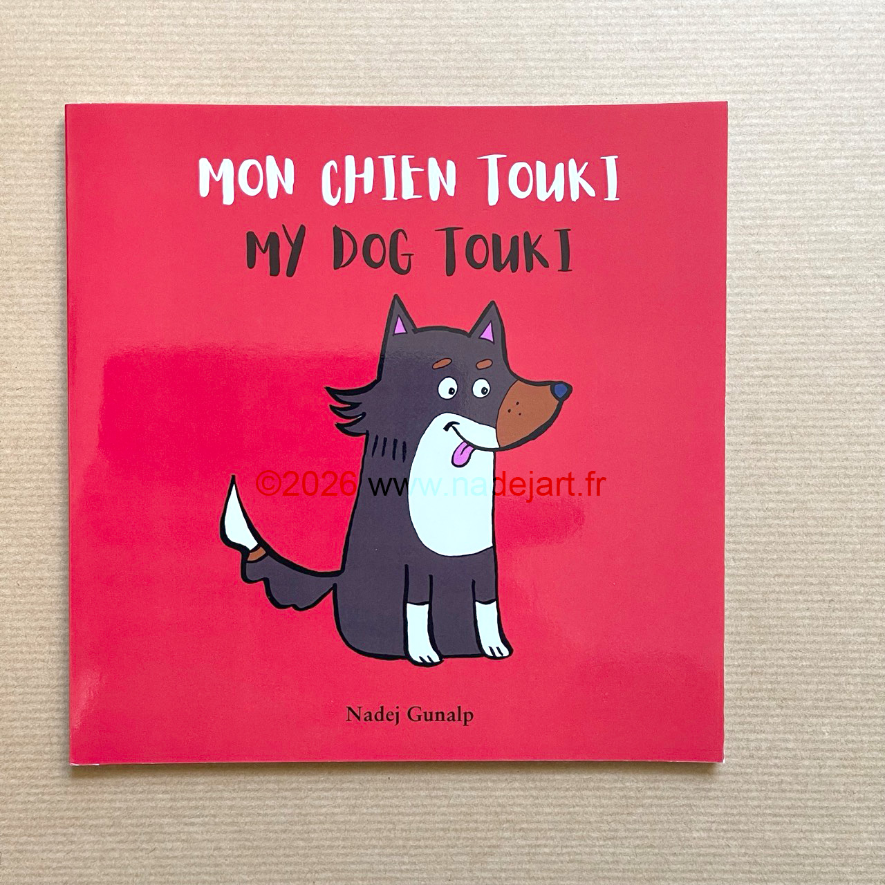 Album jeunesse bilingue "Mon chien Touki" (My dog Touki)