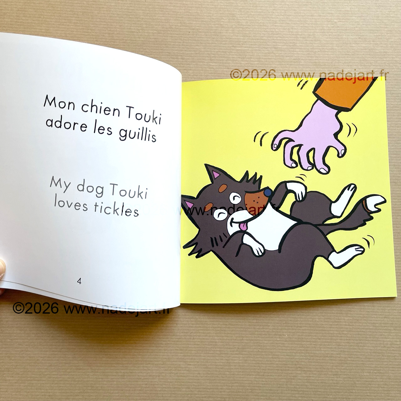 Album jeunesse bilingue "Mon chien Touki" (My dog Touki) – Image 2