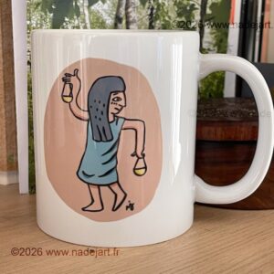 mug signe balance humour ©2026 www.nadejart.fr artiste
