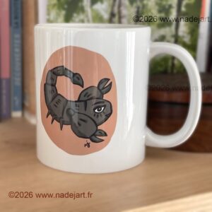 mug signe scorpion humour ©2026 www.nadejart.fr artiste