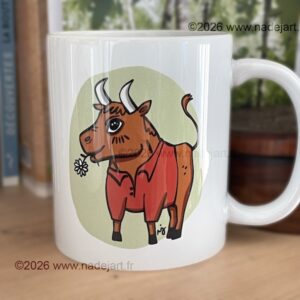 mug signe taureau humour ©2026 www.nadejart.fr artiste