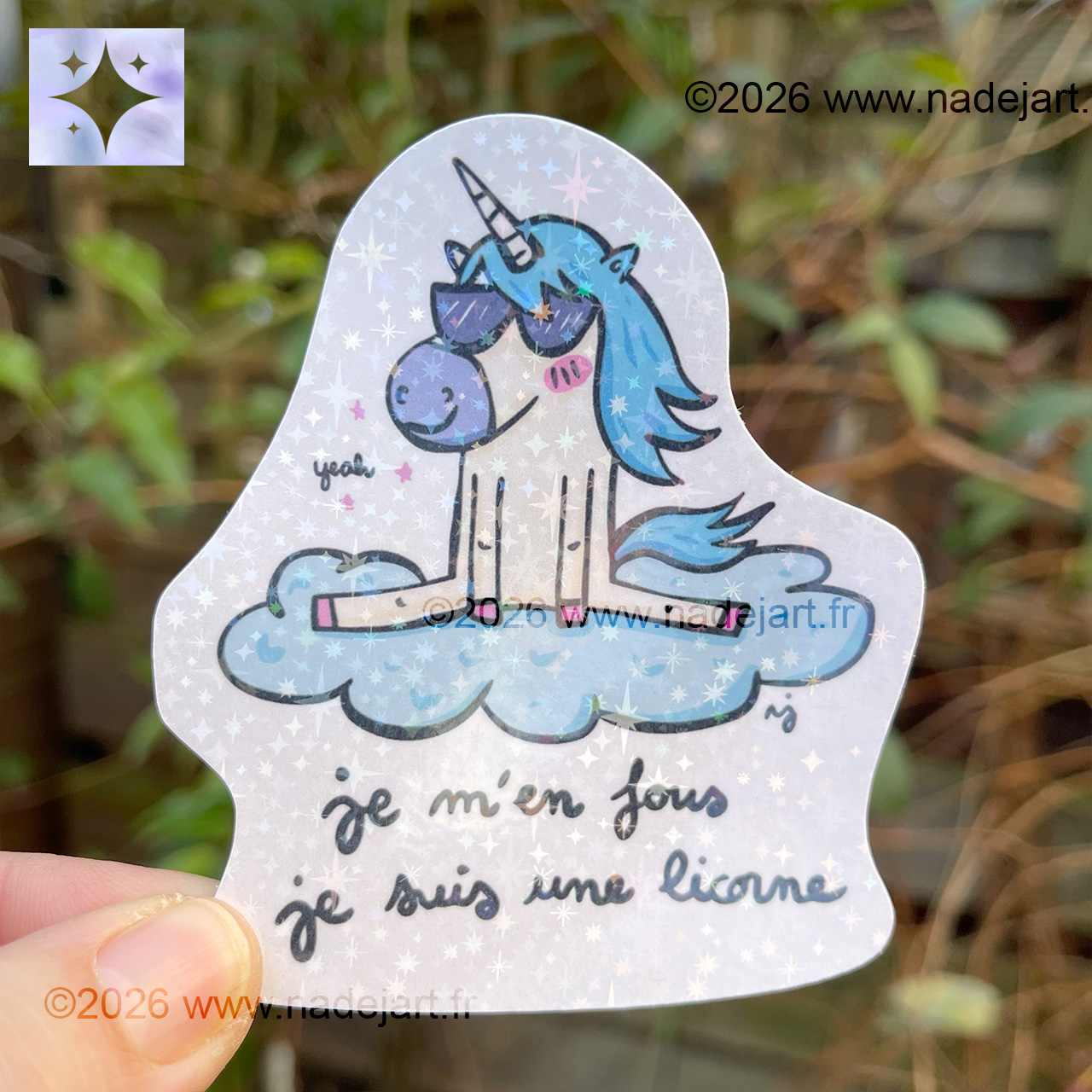 Grand sticker licorne humour – Image 2