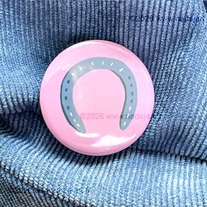 Badge porte-bonheur fer à cheval