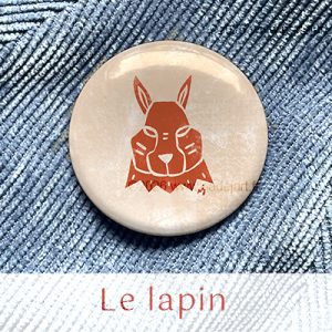 pin's badge animal totem lapin
