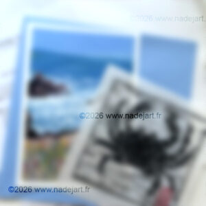 courrier artistique du mois de juillet illustration artiste indépendant ©2026 www.nadejart.fr
