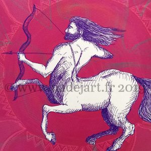 carte illustrée signe du sagittaire