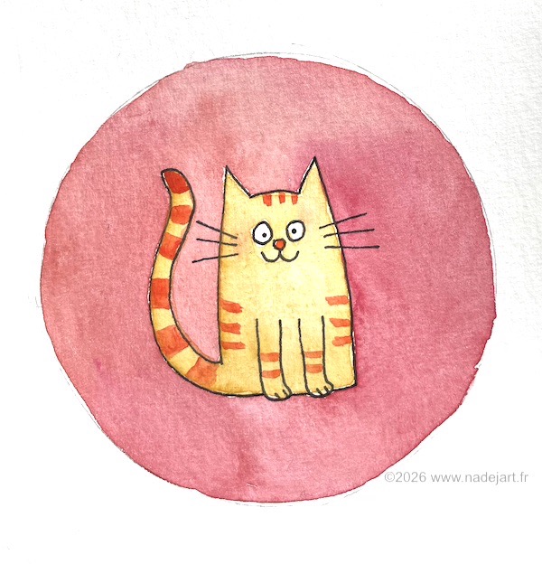 faire un dessin facile en aquarelle